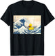 Rubber Duck Great Wave Cute Ducky Duckie Men Women Kids T-Shirt - T-Shirt | Black