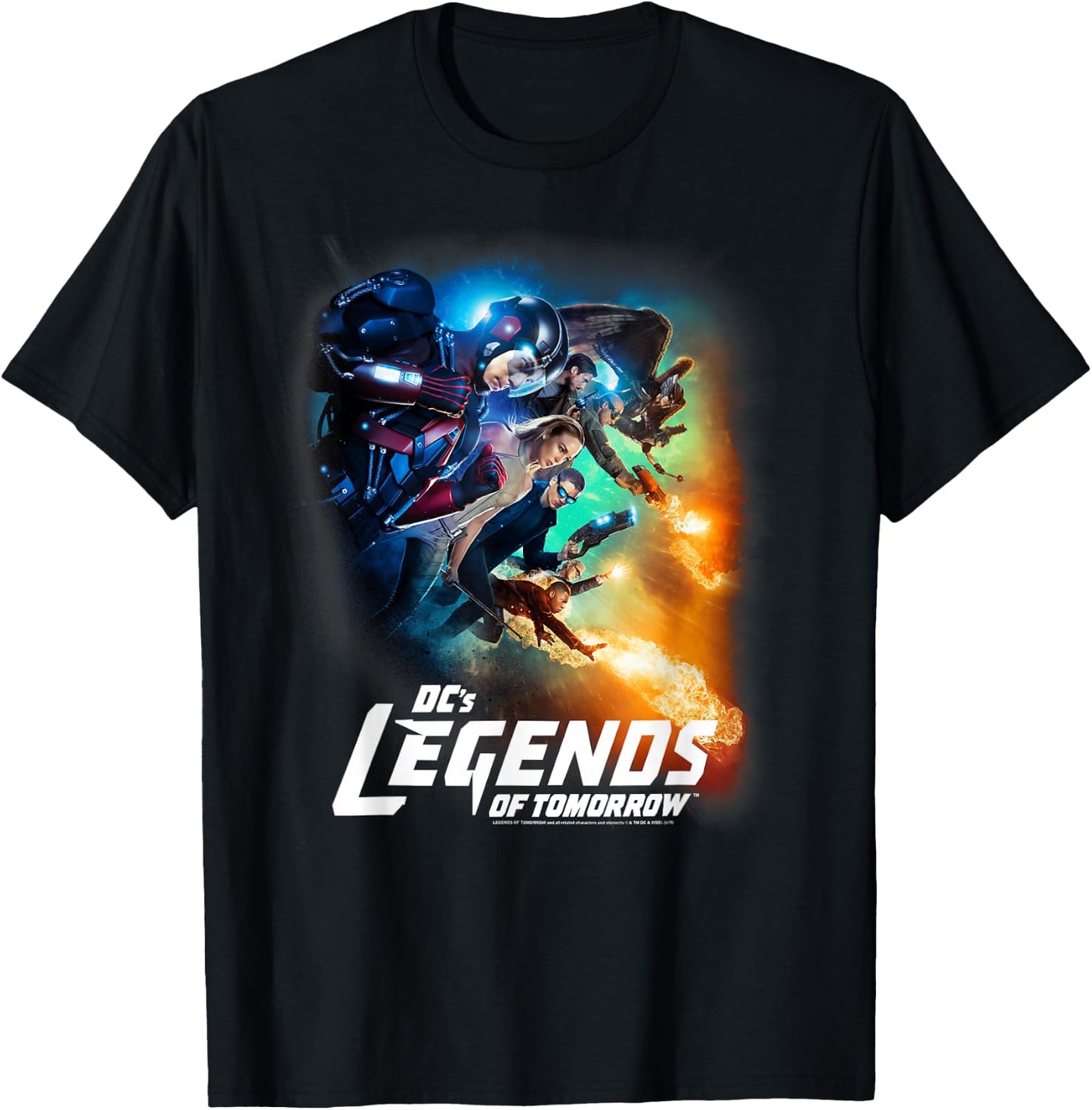 Legends of Tomorrow Team Poster T-Shirt - T-Shirt | Black