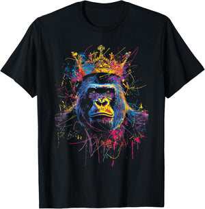 Gorilla King Alpha silverback T-Shirt - T-Shirt | Black