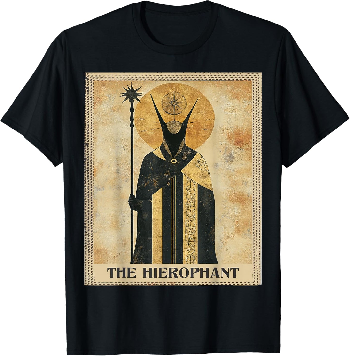 Witch Tarot Card The Hierophant T-Shirt - T-Shirt | Black