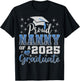 Super Proud Nanny of 2025 Graduate Awesome Family College T-Shirt - T-Shirt | Black