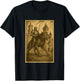 Medieval Knight Riding a Werewolf Fantasy Art Surreal Rider T-Shirt - T-Shirt | Black