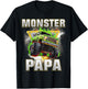 Monster Truck Papa Monster Truck Are My Jam Boys Kids T-Shirt - T-Shirt | Black