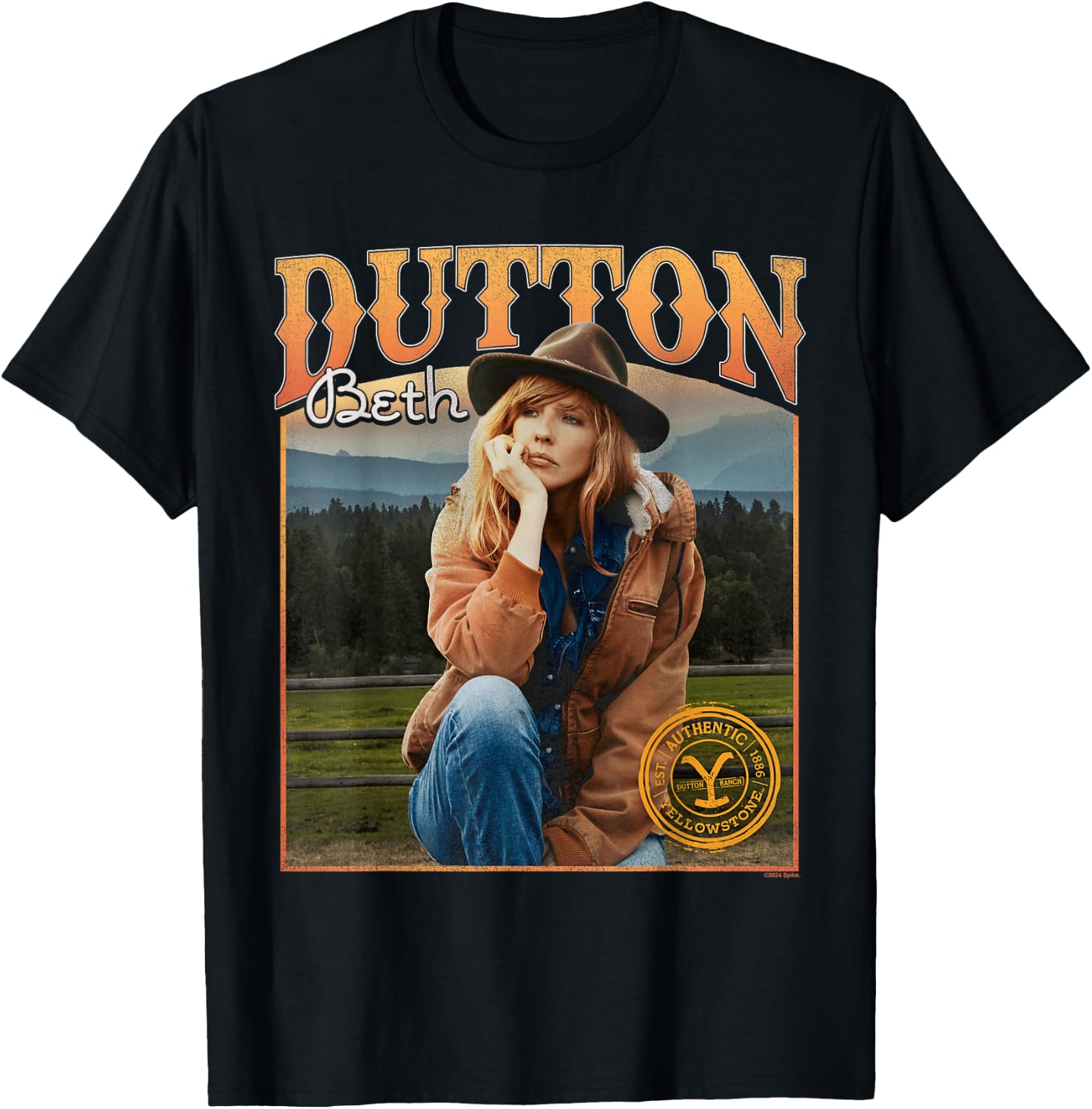 Yellowstone Beth Dutton Thoughts T-Shirt - T-Shirt | Black