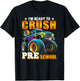 Crush Preschool Monster Truck Back To School Kids Boys Gift T-Shirt - T-Shirt | Black