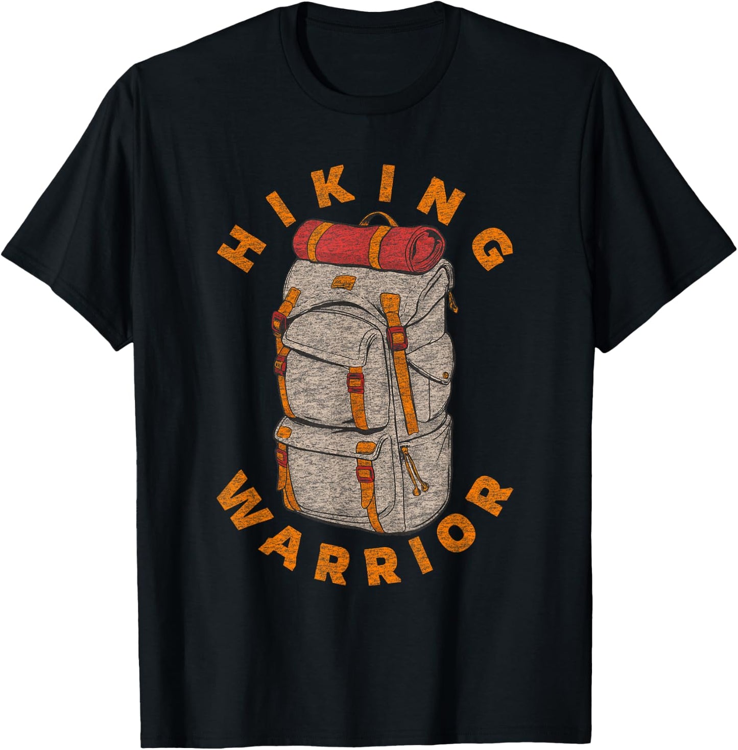 Funny Hiking Saying | Hiker Backpacker Vintage Graphic T-Shirt - T-Shirt | Black