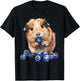 Blueberry Guinea Pig Watercolor Drawing Blueberry Fruit T-Shirt - T-Shirt | Black