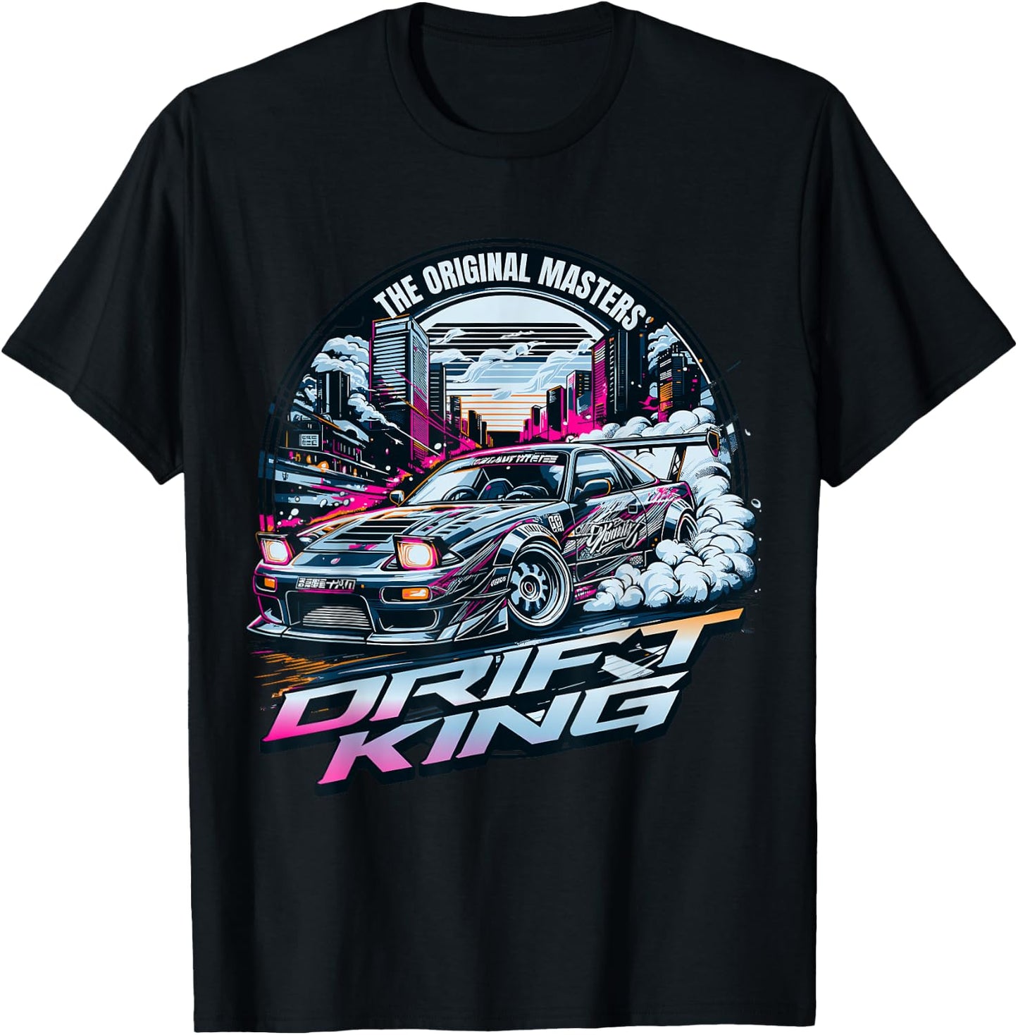 Cool Racing Vintage Japanese JDM Tokyo Japan Drift Race Car T-Shirt - T-Shirt | Black
