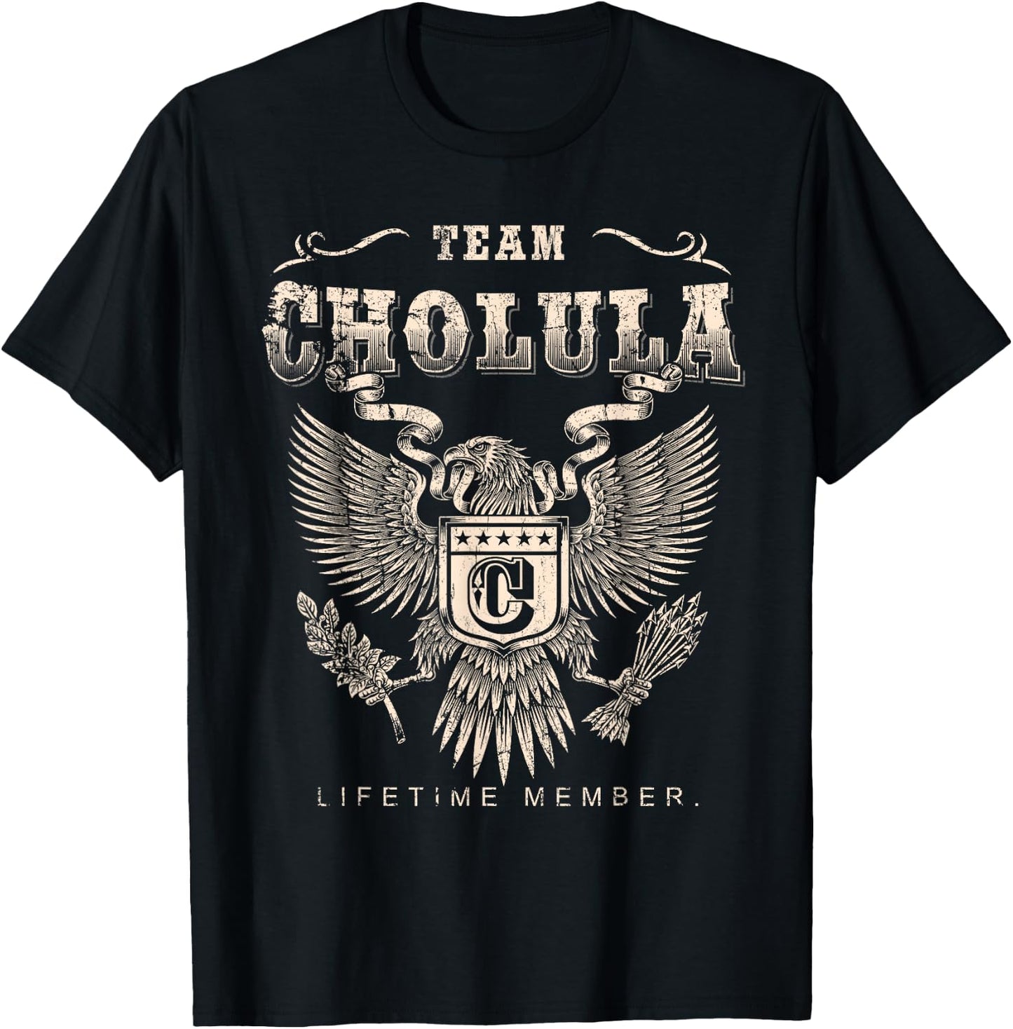 Team Cholula Lifetime Member - Cholula Name T-Shirt - T-Shirt | Black