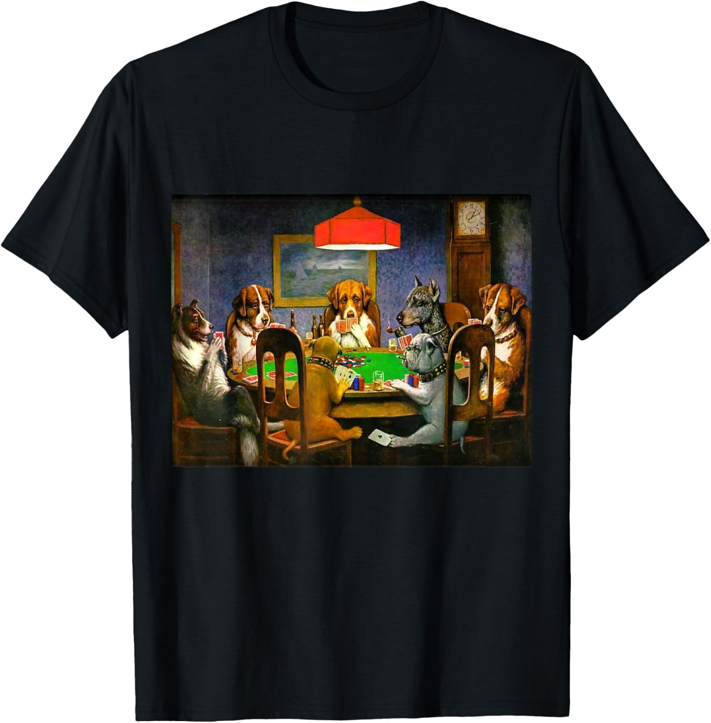 A Friend in Need (Dogs Playing Poker) T-Shirt - T-Shirt | Black
