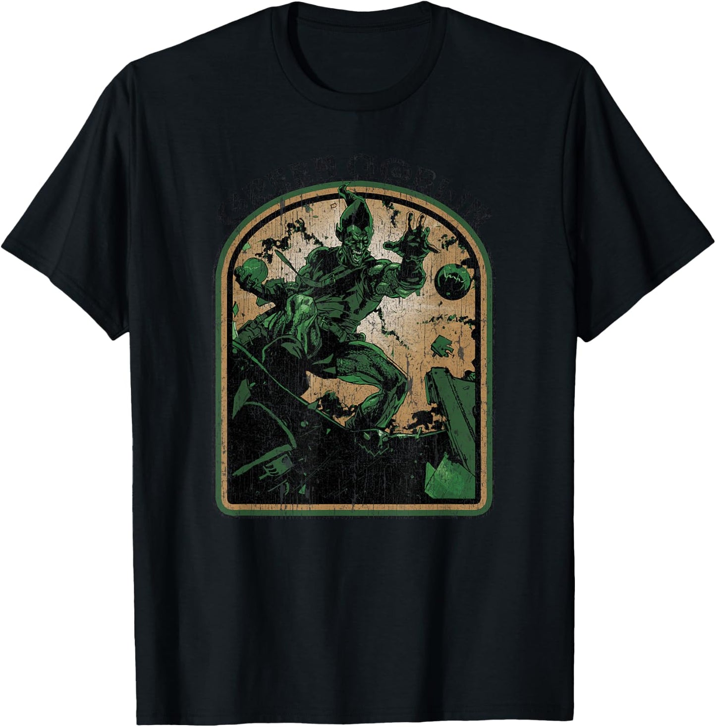 Marvel Comics Retro Green Goblin Vintage Villain T-Shirt - T-Shirt | Black