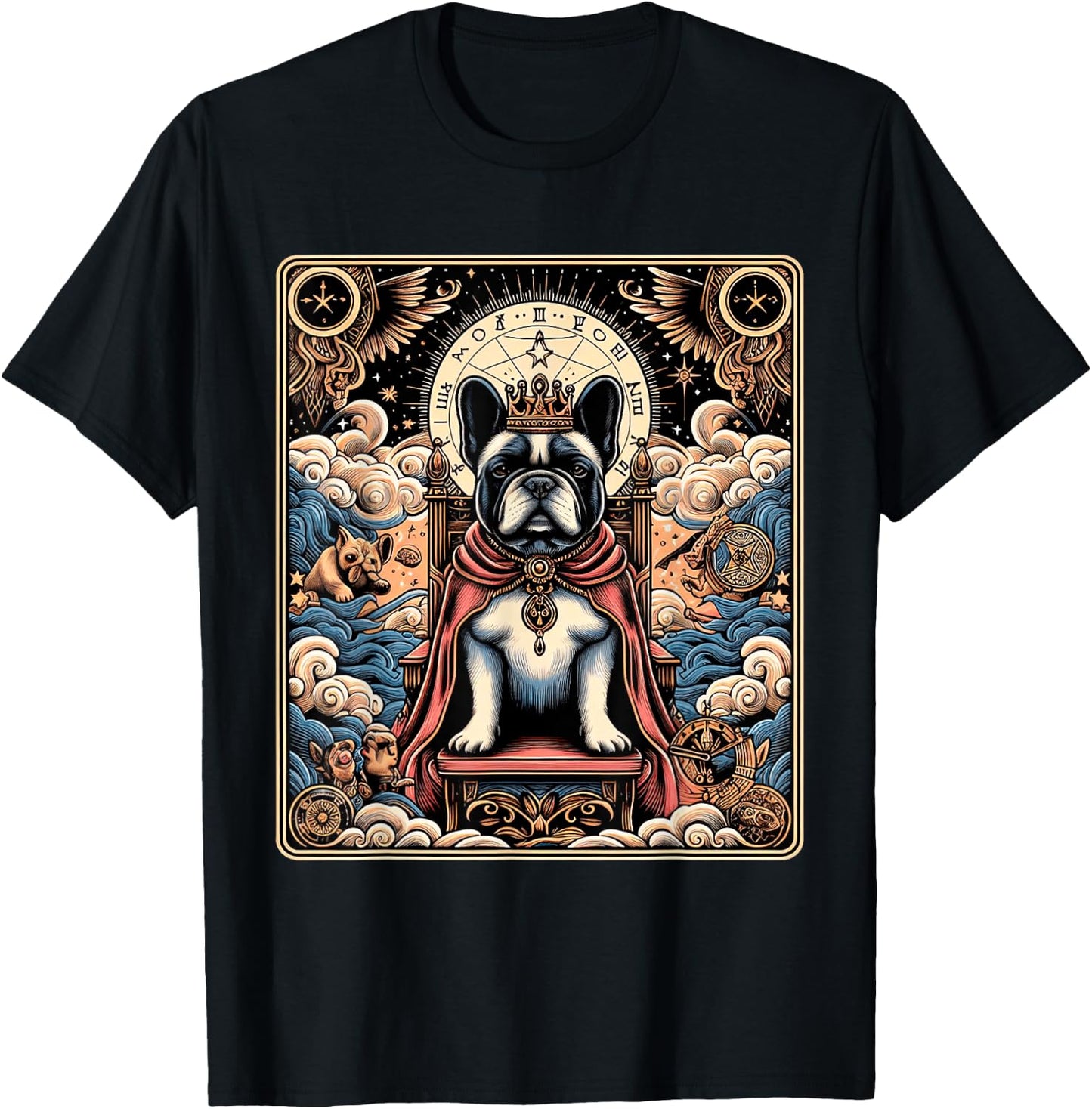 French Bulldog tarot card Women T-Shirt - T-Shirt | Black