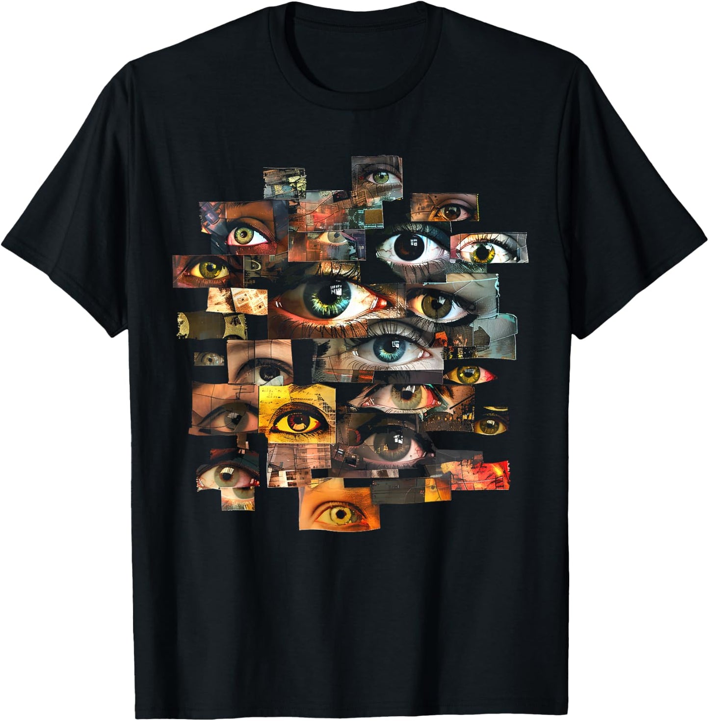 Eyes Eyeballs Weird Goth Grunge Alt Odd Strange Aesthetic T-Shirt - T-Shirt | Black