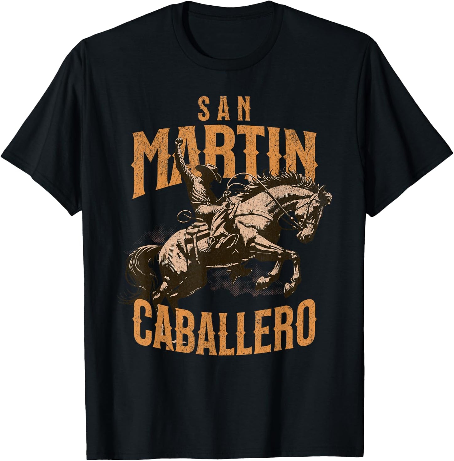 San Martin Caballero St Martin of Tours Catholic Saint Horse T-Shirt - T-Shirt | Black