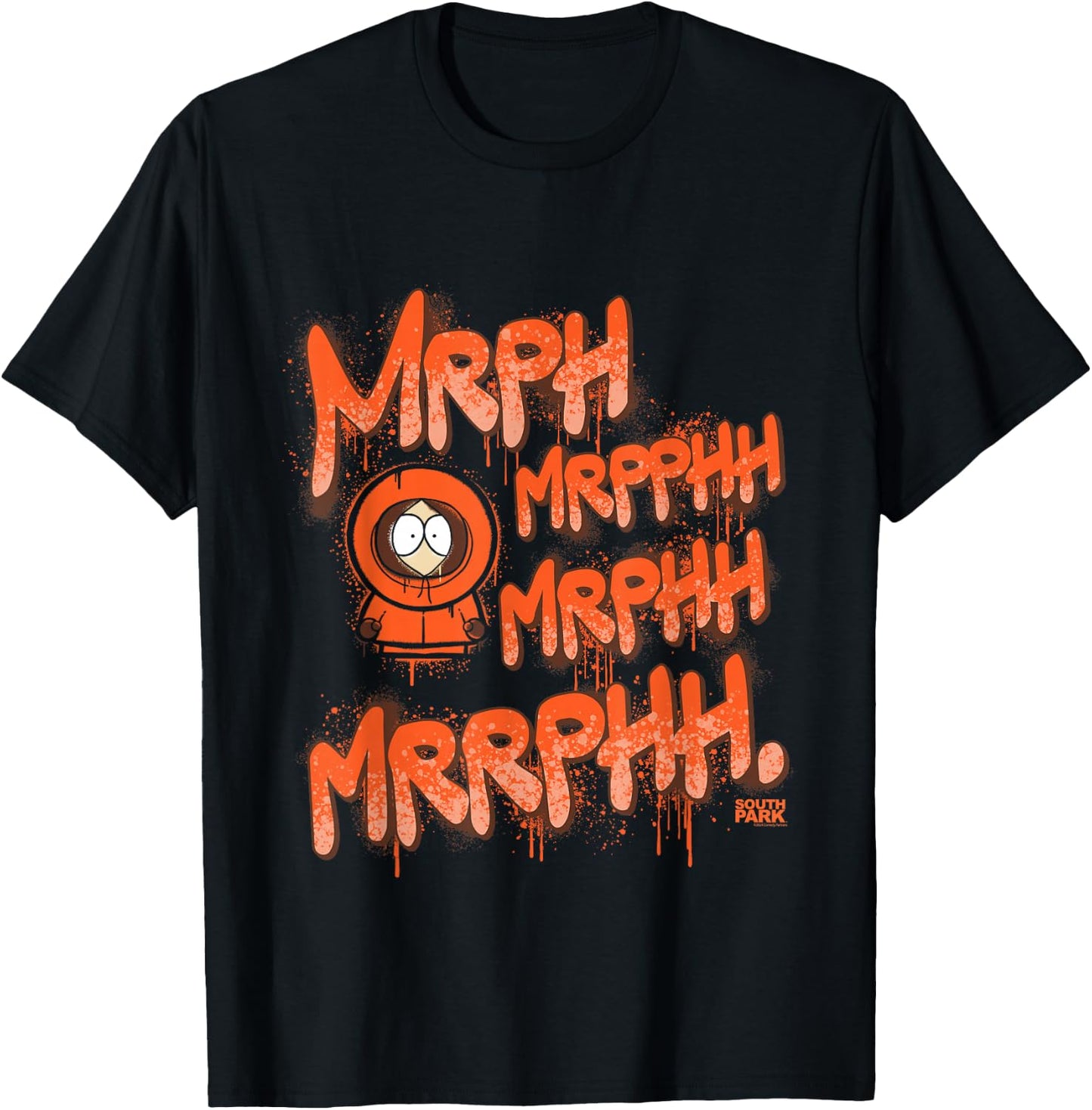 South Park Kenny Mrph, Mrpphh Graffiti T-Shirt - T-Shirt | Black