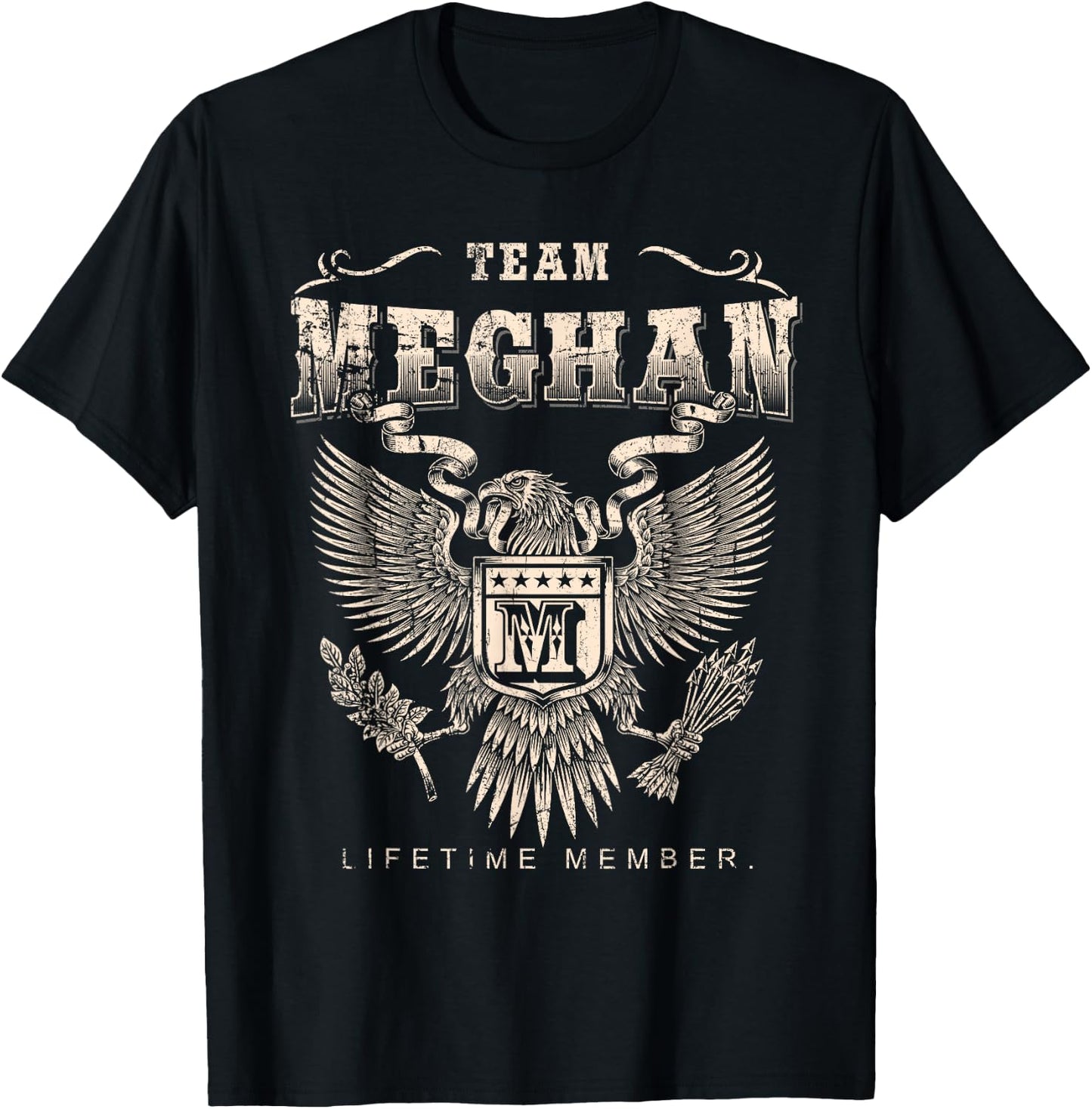 Team Meghan Lifetime Member - Meghan Name T-Shirt - T-Shirt | Black