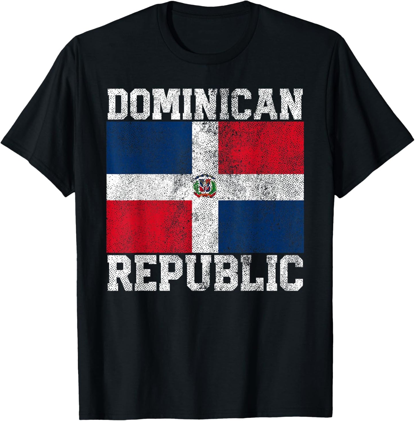 Dominican Republic Flag National Pride Roots Country Family Small T-Shirt - T-Shirt | Black