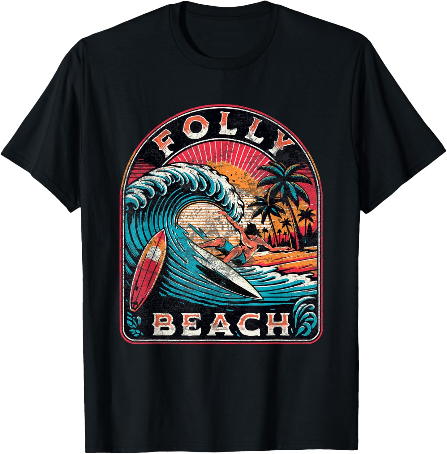 Folly Beach T-Shirt - T-Shirt | Black