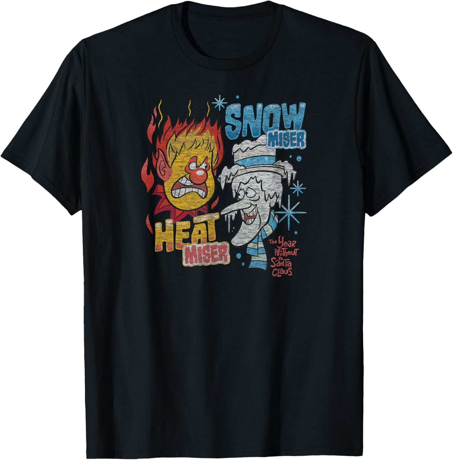 The Year Without A Santa Claus - Snow and Heat Miser T-Shirt - T-Shirt | Black