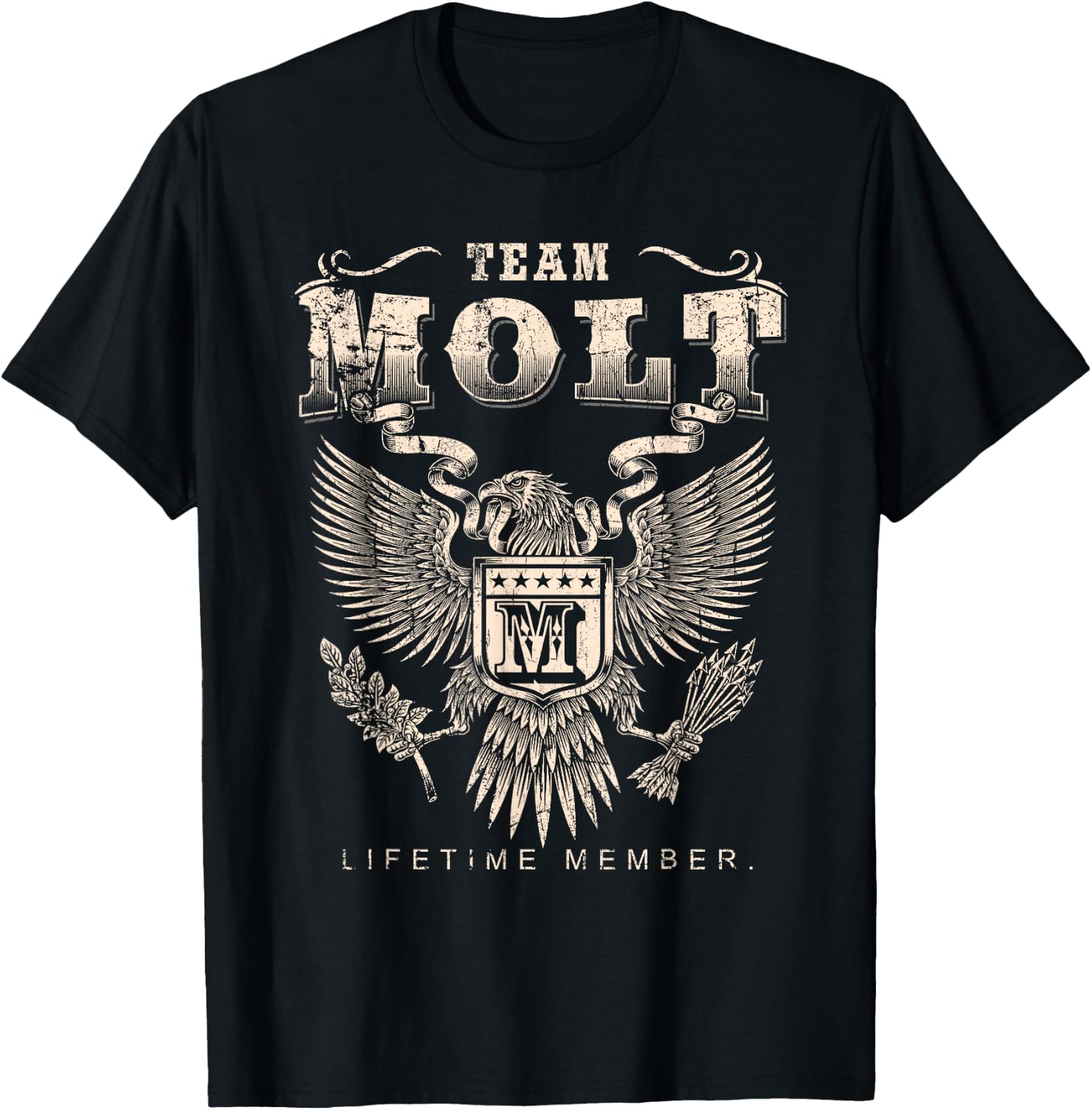 Team Molt Lifetime Member - Molt Name T-Shirt - T-Shirt | Black