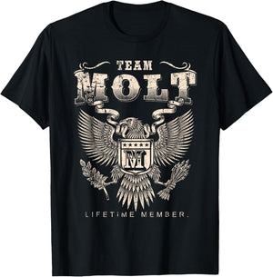 Team Molt Lifetime Member - Molt Name T-Shirt - T-Shirt | Black