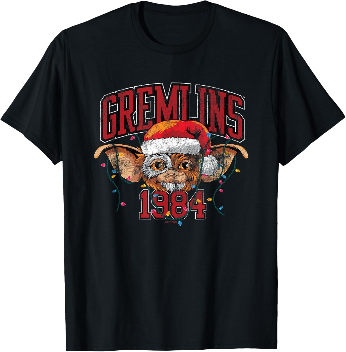 Gremlins Varsity Christmas T-Shirt - T-Shirt | Black