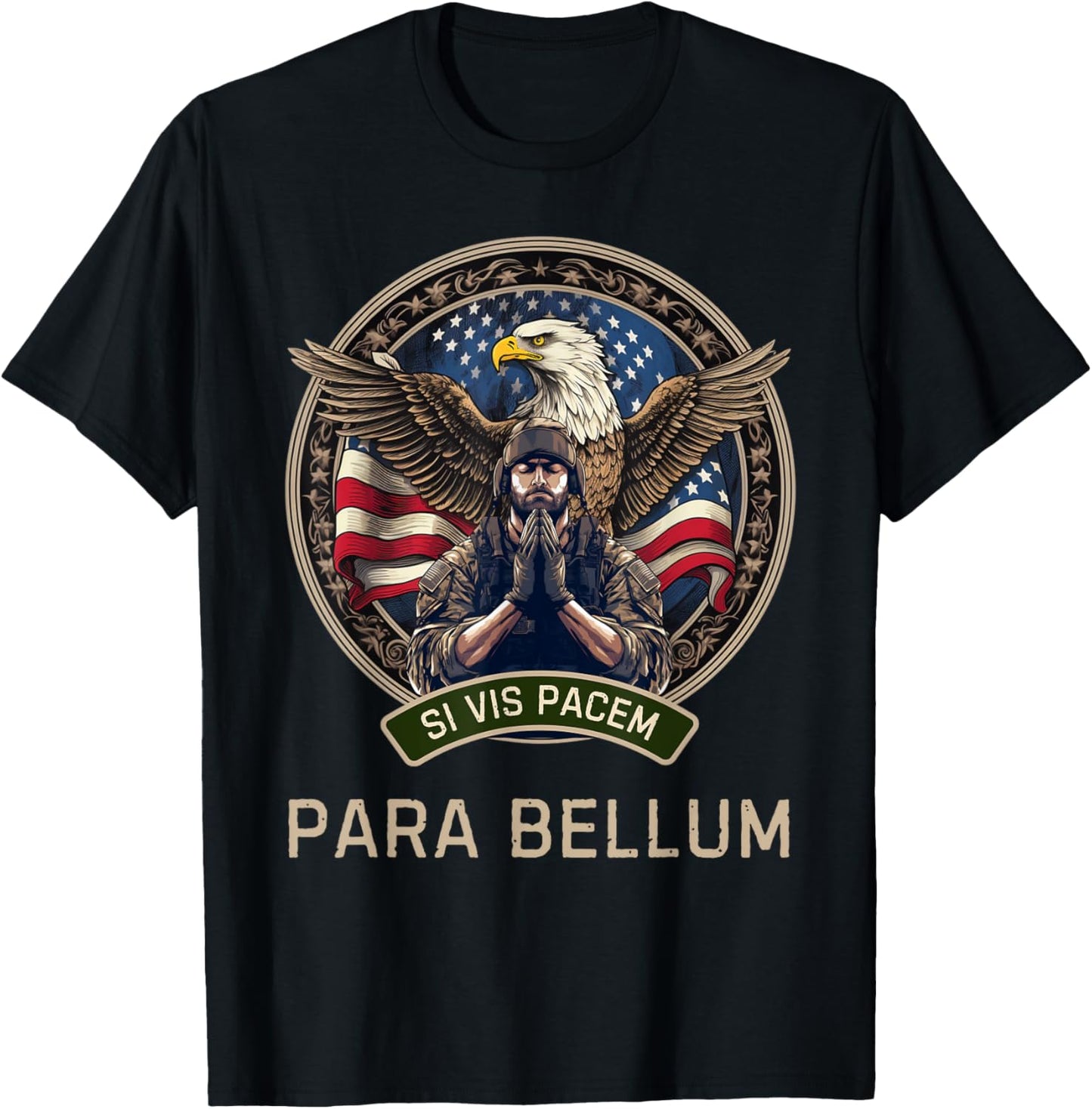 If You Want Peace Prepare for War Si Vis Pacem Para Bellum T-Shirt - T-Shirt | Black