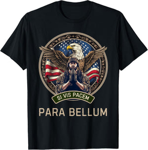 If You Want Peace Prepare for War Si Vis Pacem Para Bellum T-Shirt - T-Shirt | Black