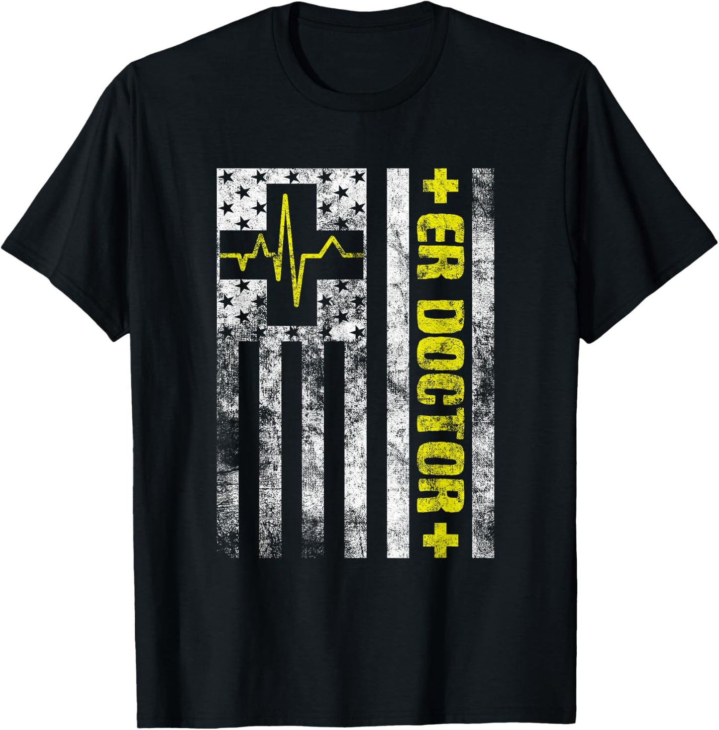 Emergency Department Emergency Medicine Physician ER Doctor T-Shirt - T-Shirt | Black