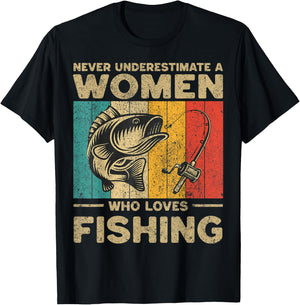Funny Vintage Fishing Jokes Fisherman Bass Fish T-Shirt - T-Shirt | Black