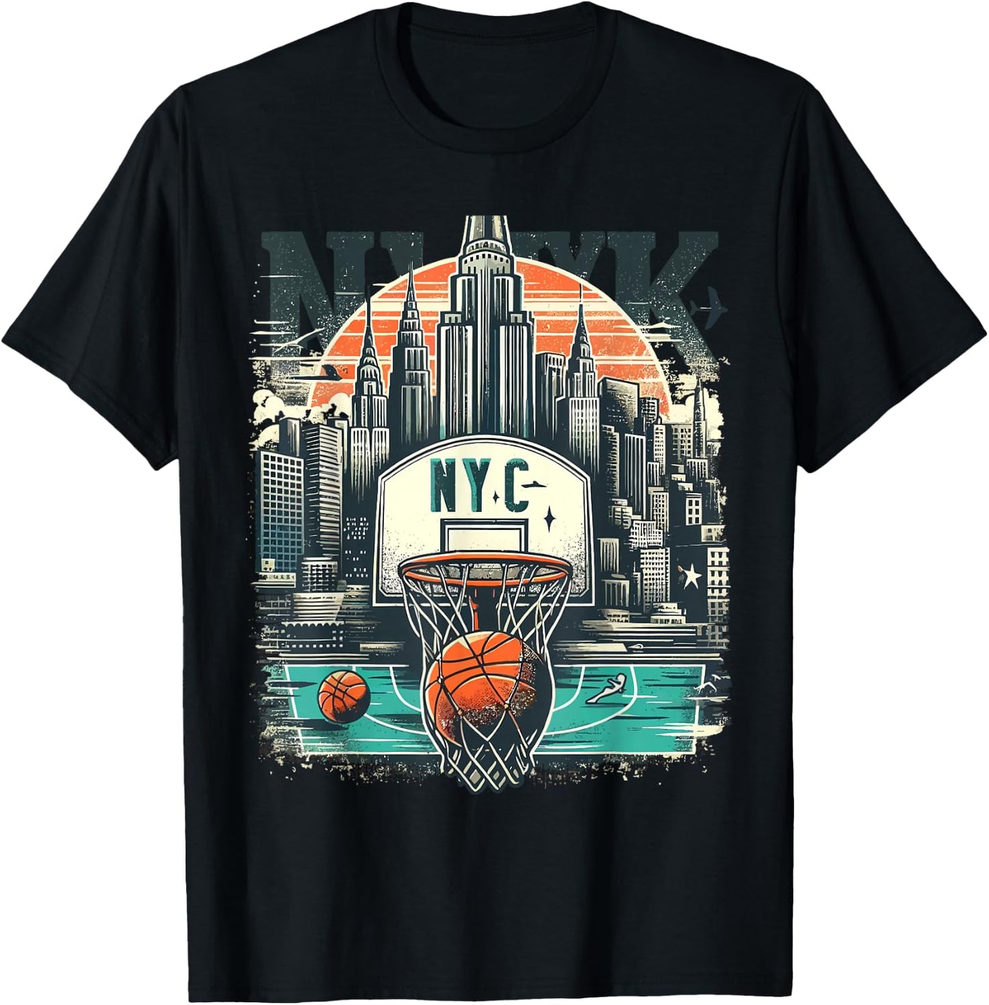 NYC Basketball T-Shirt - T-Shirt | Black