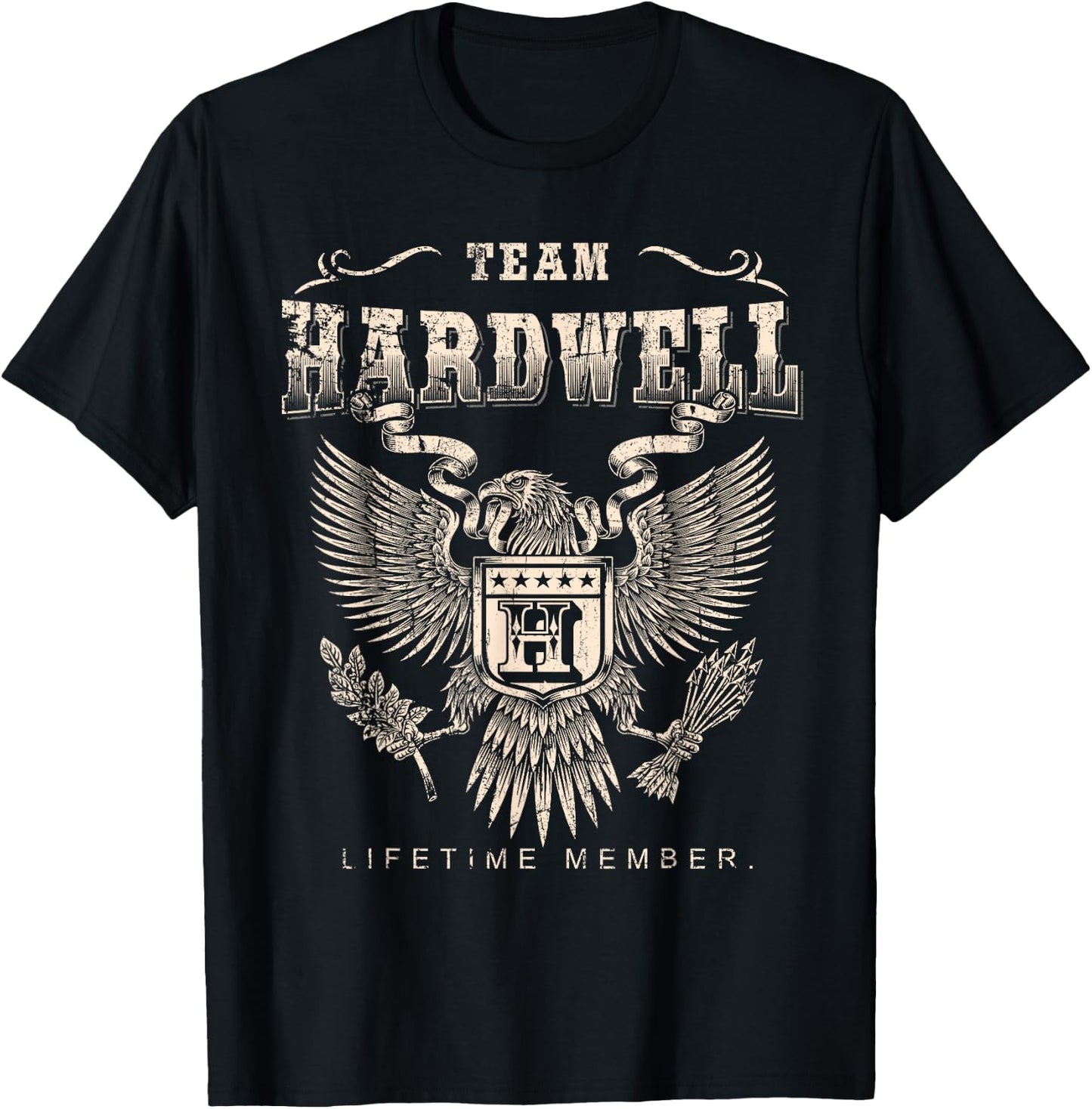 Team Hardwell Lifetime Member - Hardwell Name T-Shirt - T-Shirt | Black