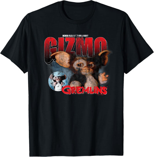Gremlin's Gizmo Distressed Christmas T-Shirt - T-Shirt | Black