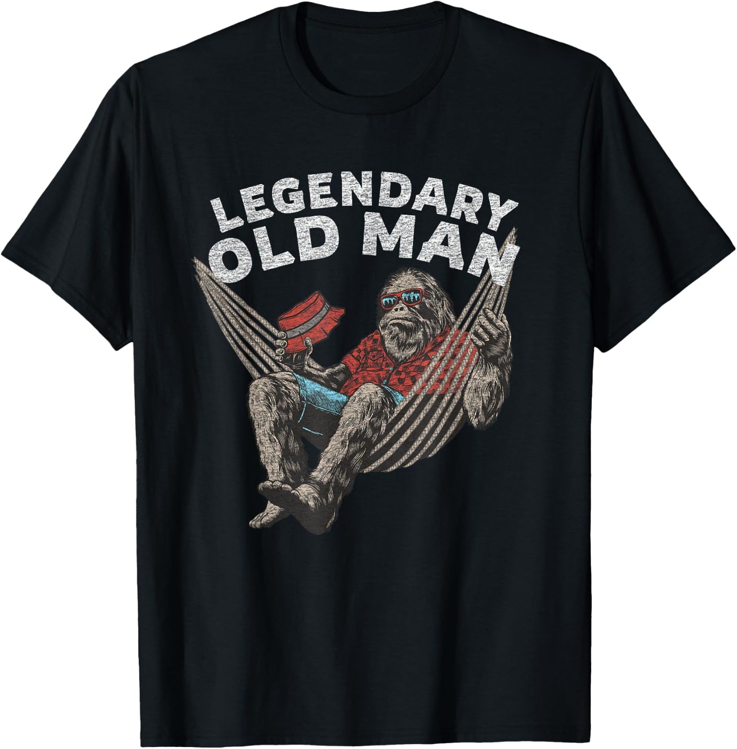 Funny Old Man Guy Legendary Saying T-Shirt - T-Shirt | Black