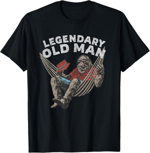 Funny Old Man Guy Legendary Saying T-Shirt - T-Shirt | Black