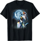 Funny Penguin Shirt - Howling at the Moon Funny Penguin T-Shirt - T-Shirt | Black