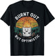 Burnt Out But Optimistic Cute Marshmallow Camping Smores T-Shirt - T-Shirt | Black