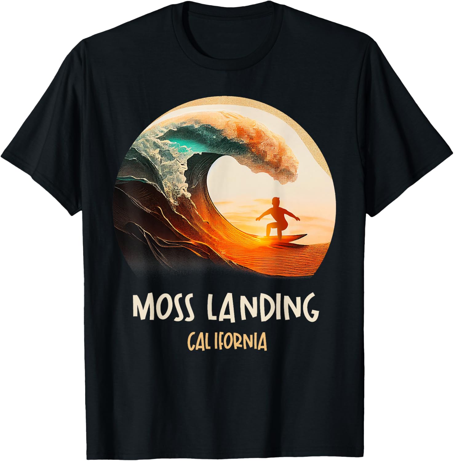 Moss Landing California T-Shirt - T-Shirt | Black