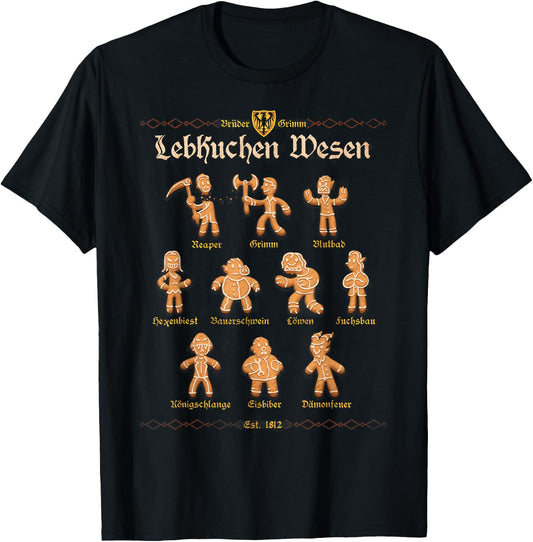 Grimm Gingerbread T-Shirt - T-Shirt | Black