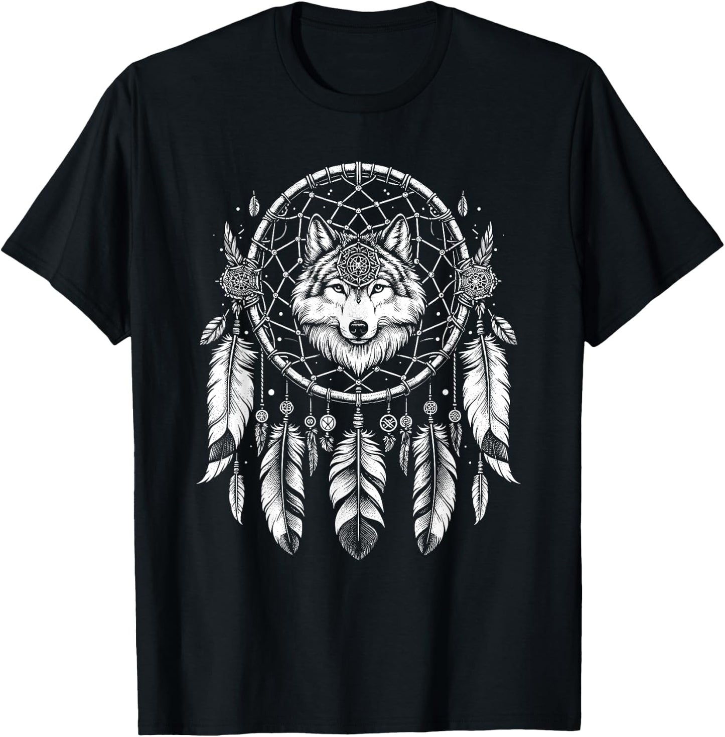 Dream Catcher Bohemian Spiritual Dreamcatcher T-Shirt - T-Shirt | Black