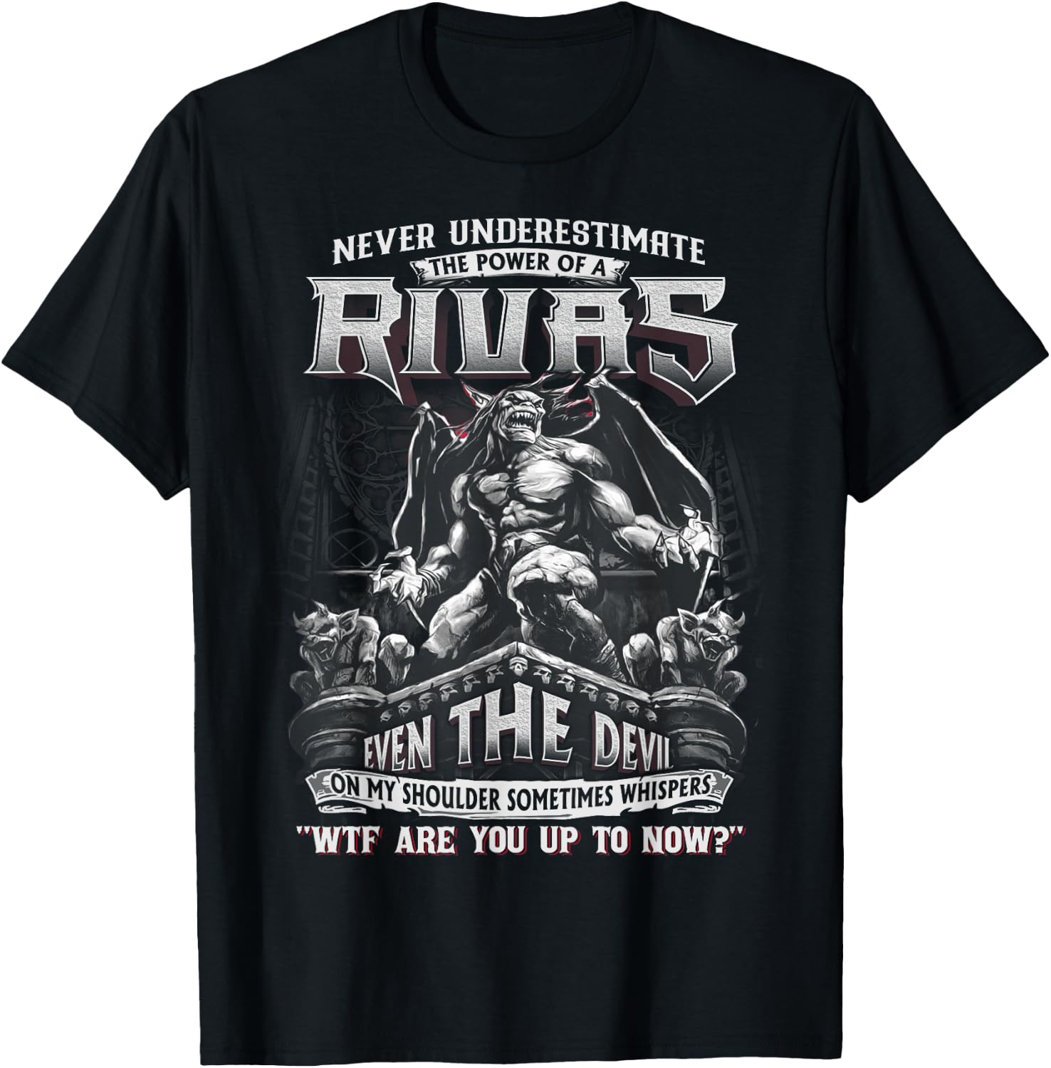 Rivas - Never Underestimate The Power Of A Rivas T-Shirt - T-Shirt | Black