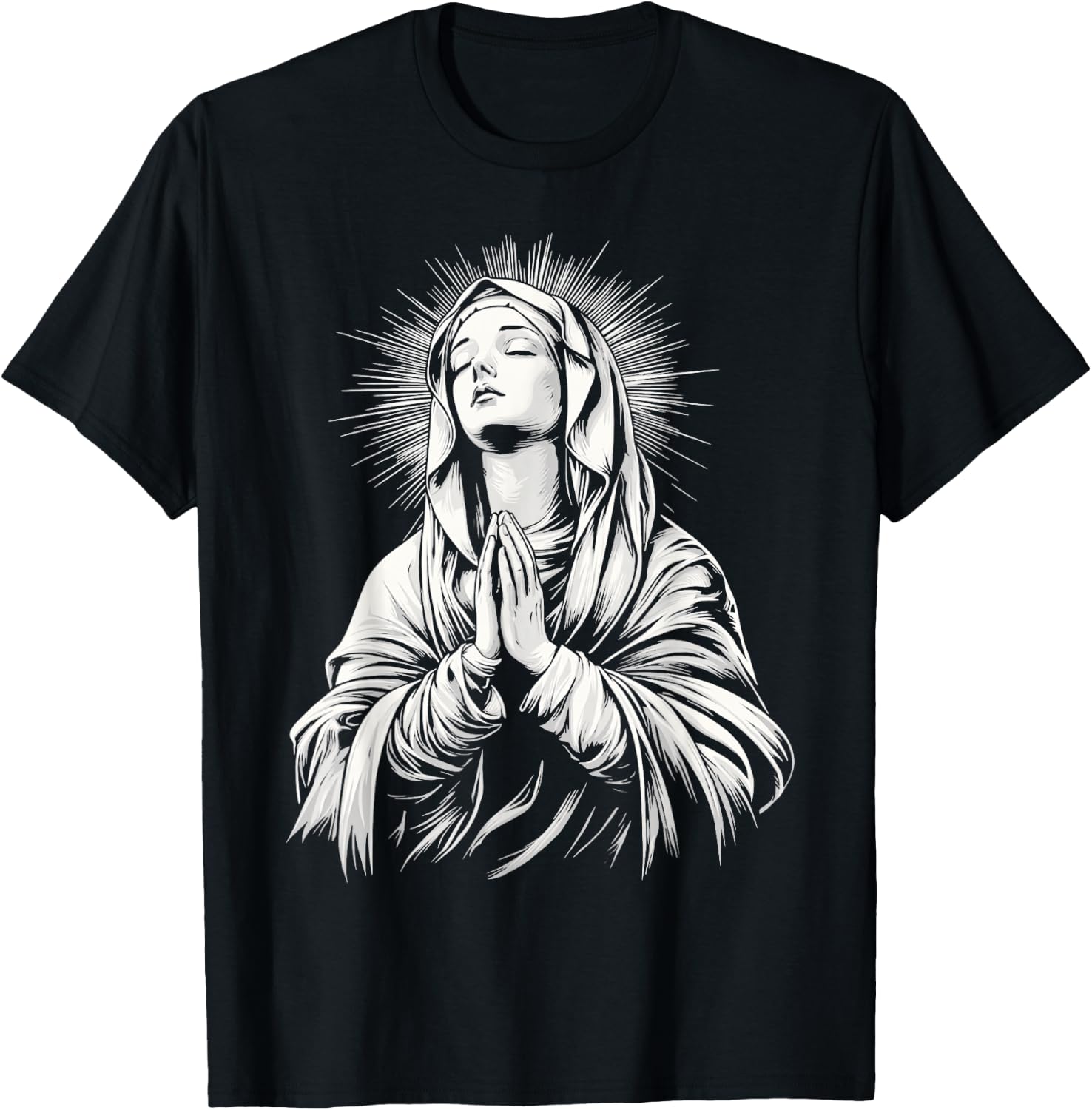 The Blessed Virgin Mary T-Shirt - T-Shirt | Black