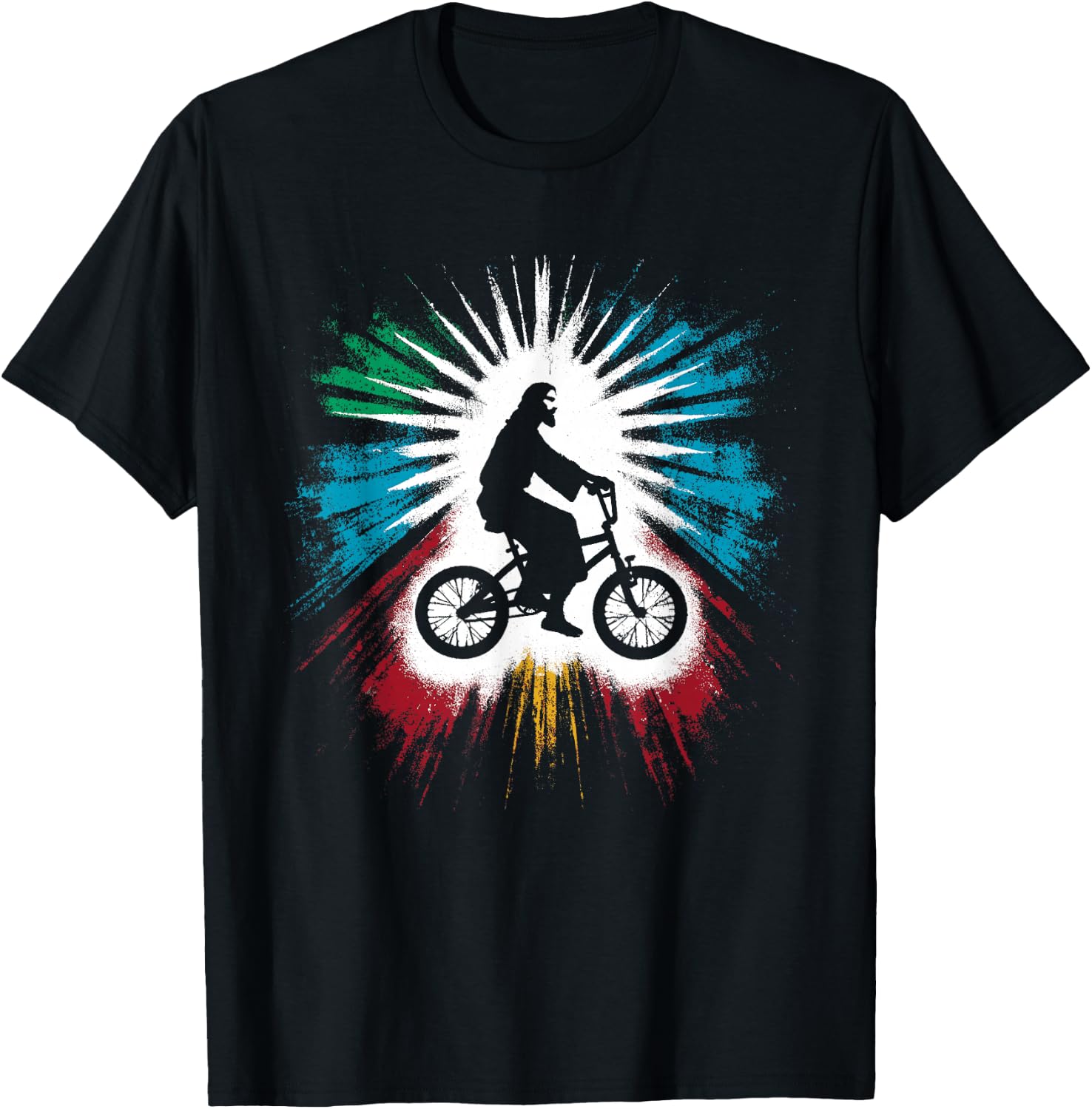 Jesus BMX Bike - Funny Christian Religious Cycling Lover T-Shirt - T-Shirt | Black