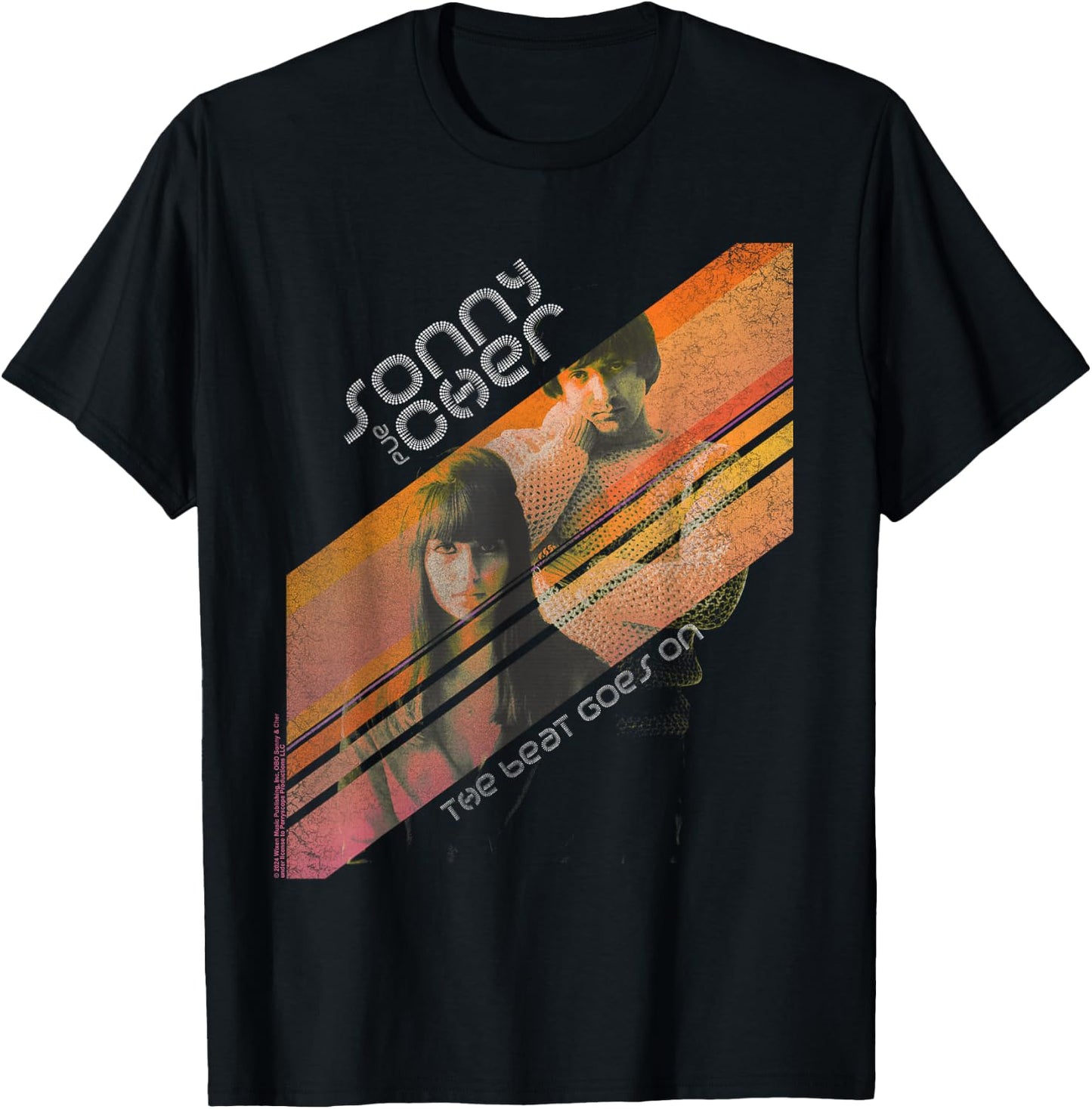 Sonny and Cher The Beat Goes On T-Shirt - T-Shirt | Black