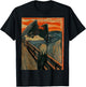 Mothman The Scream Mashup WV Cryptid Art T-Shirt - T-Shirt | Black