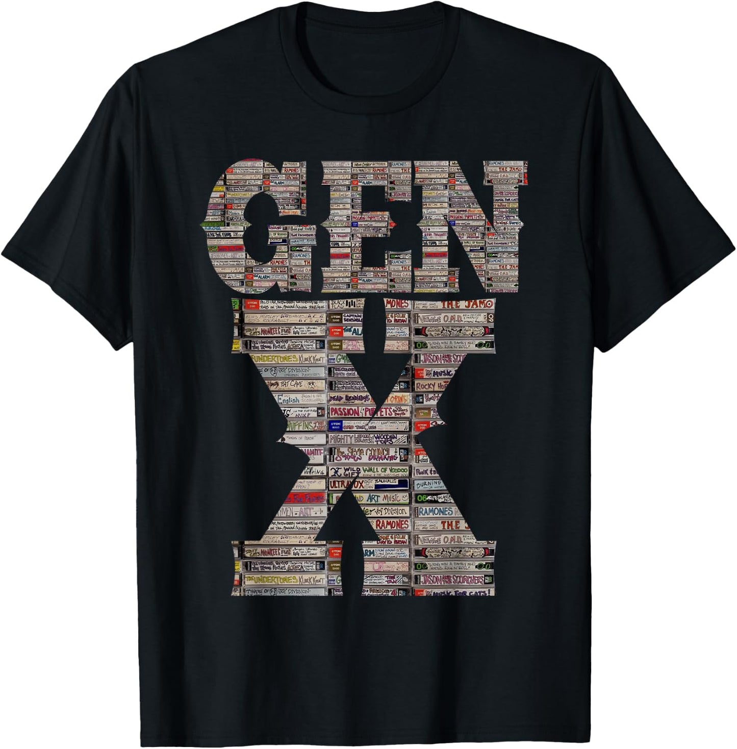 Gen X 80’s Rock Cassettes Vintage Retro Design Women T-Shirt - T-Shirt | Black