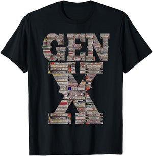 Gen X 80’s Rock Cassettes Vintage Retro Design Women T-Shirt - T-Shirt | Black