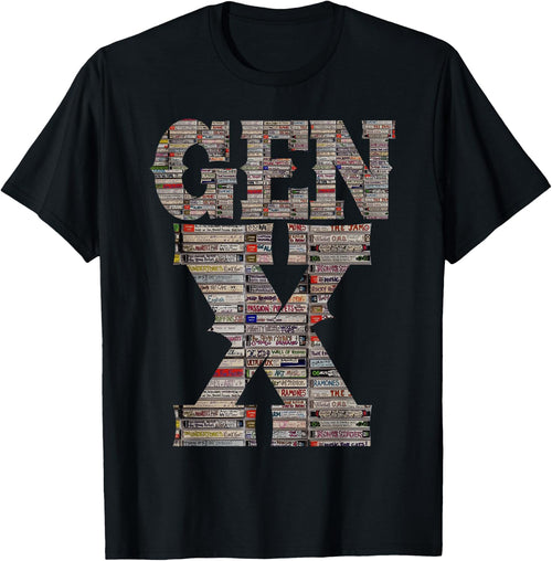 Gen X 80’s Rock Cassettes Vintage Retro Design Women