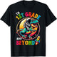 Astronaut Dinosaur boys First day back to School 1st grade T-Shirt - T-Shirt | Black