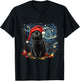 Cat , Starry Night Cat, Cat Shirt, Van Gogh Cat T-Shirt - T-Shirt | Black
